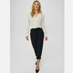 Wilfred Aritzia Allant Pant Cropped Tie Waist Pant Size 2